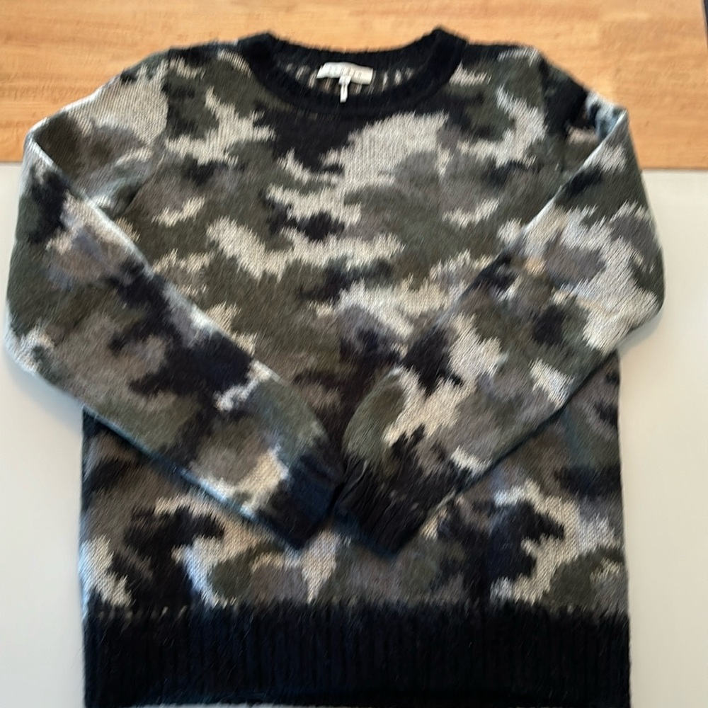 Sandro Army Print Sweater